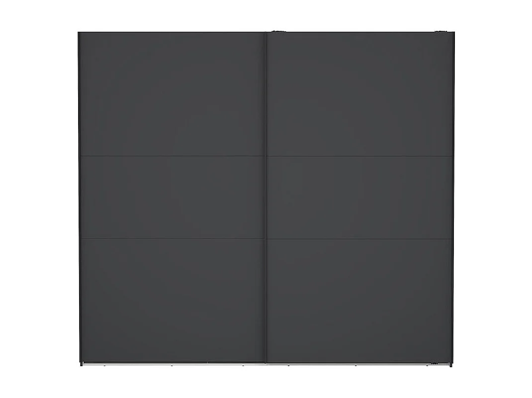 Como Schiebetürenschrank 2 Türen 245x220cm matt grau.