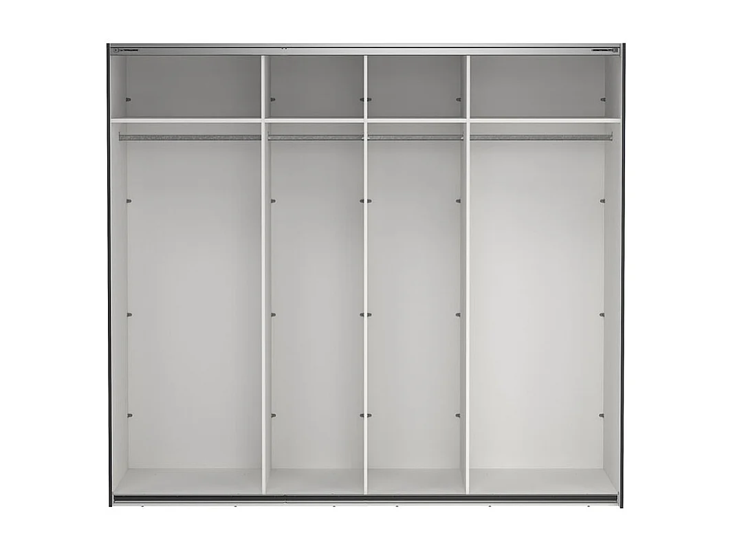 Como Schiebetürenschrank 2 Türen 245x220cm matt grau.