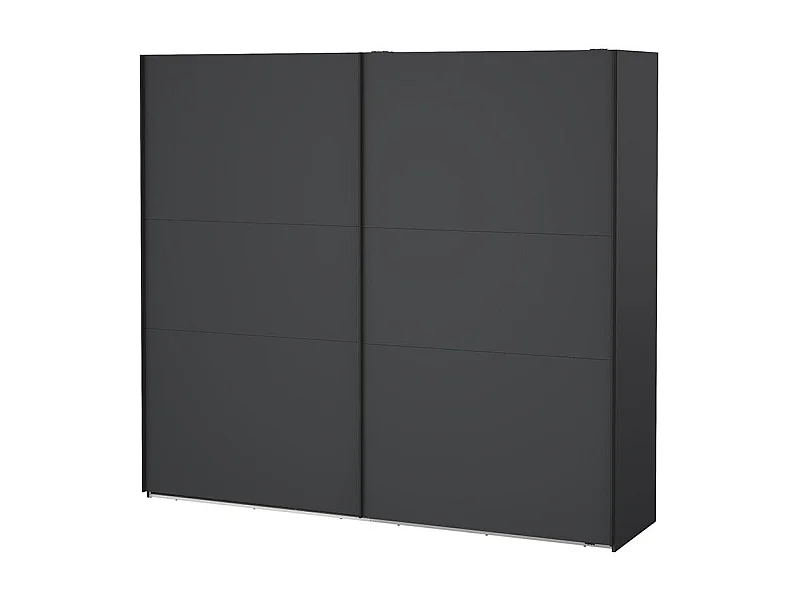 Como schuifdeurkast 2 deuren 245x220cm mat grijs.