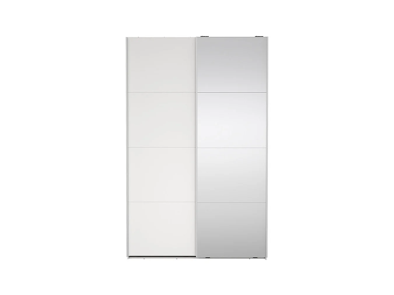 Bergamo schuifdeurkast 2 deuren 140x220cm wit.