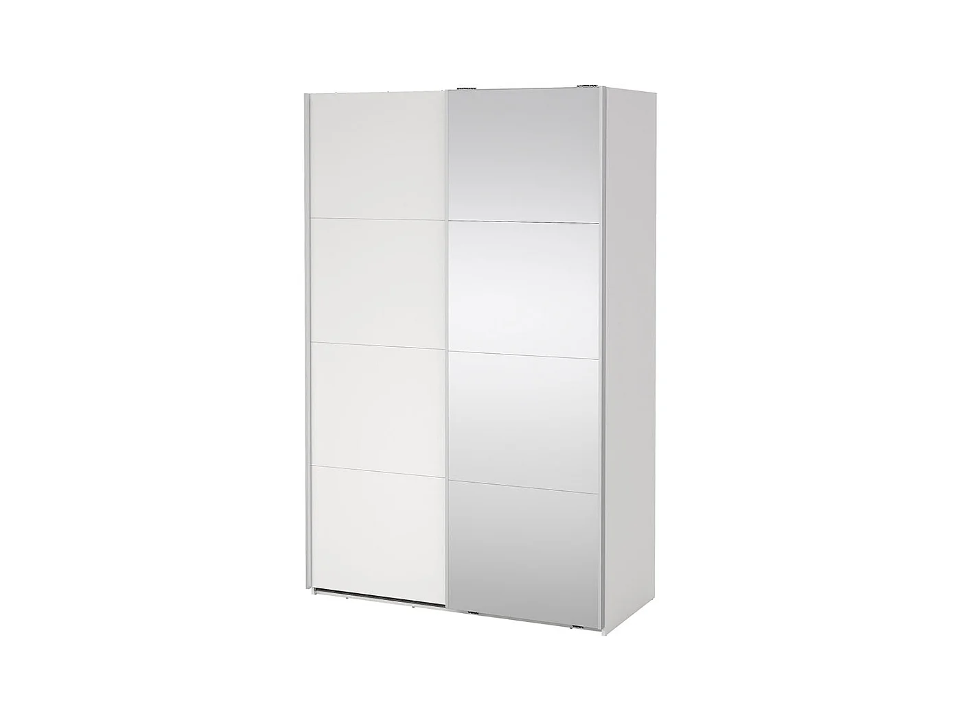 Bergamo schuifdeurkast 2 deuren 140x220cm wit.