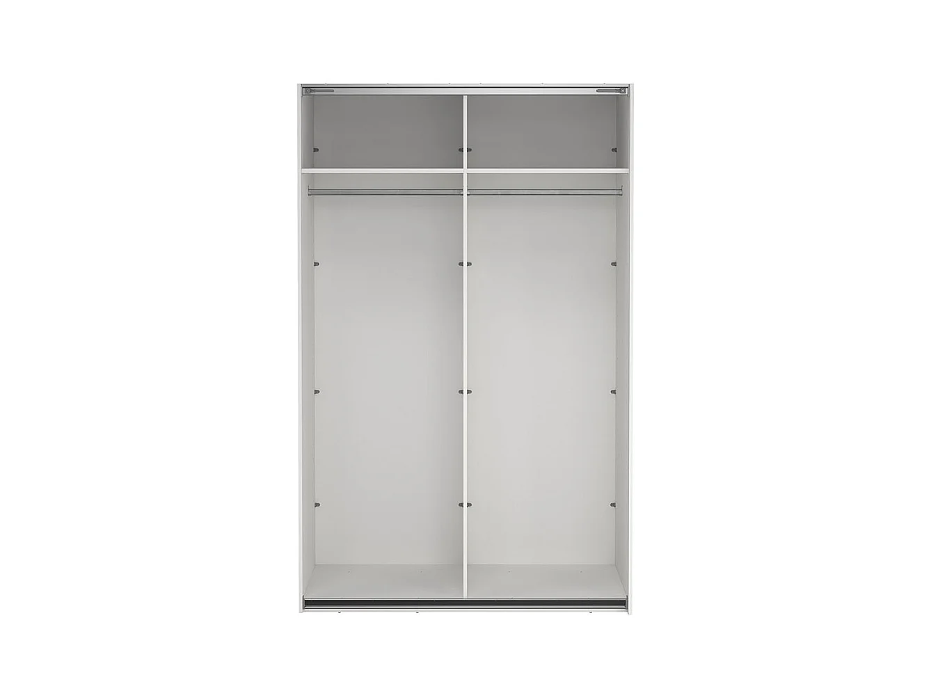 Bergamo schuifdeurkast 2 deuren 140x220cm wit.