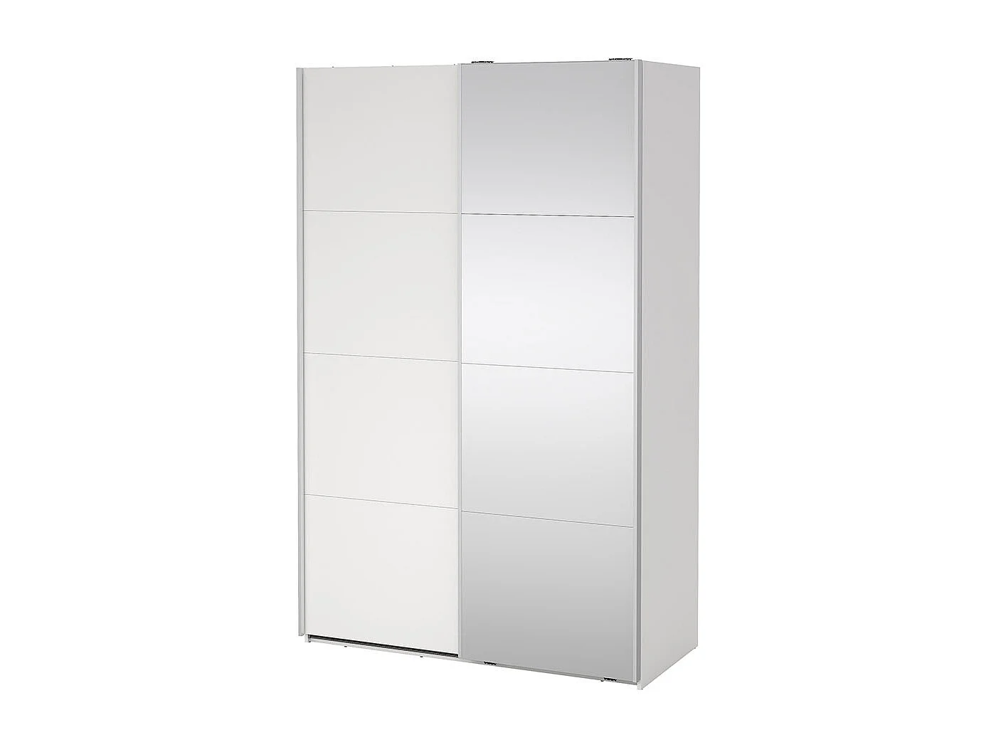 Bergamo schuifdeurkast 2 deuren 140x220cm wit.