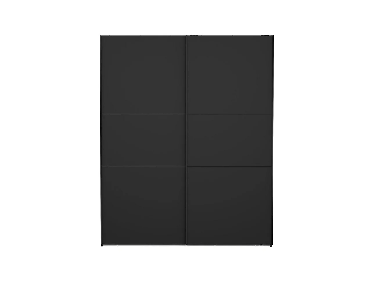 Como armoire coulissante 2 portes 180x220cm noir mat.