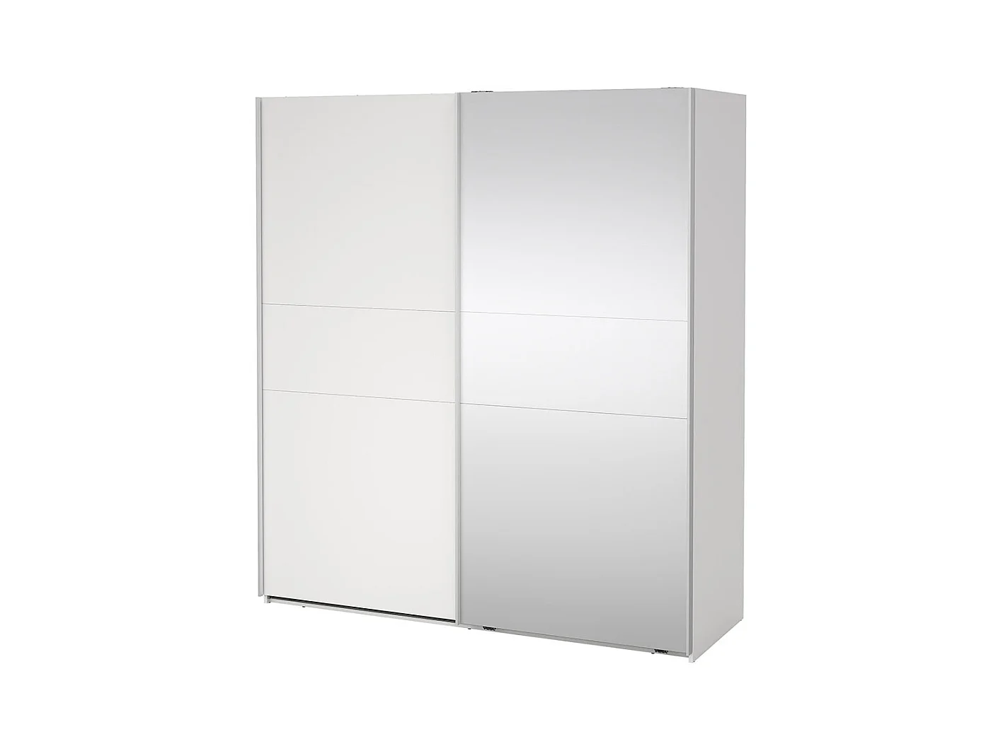 Como armoire coulissante 2 portes 180x200cm blanc.