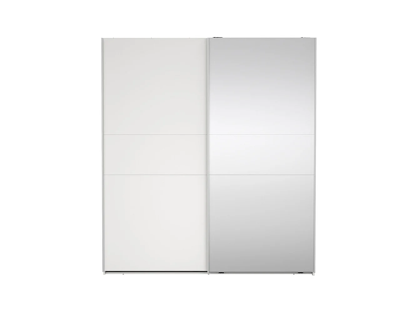 Como armoire coulissante 2 portes 180x200cm blanc.