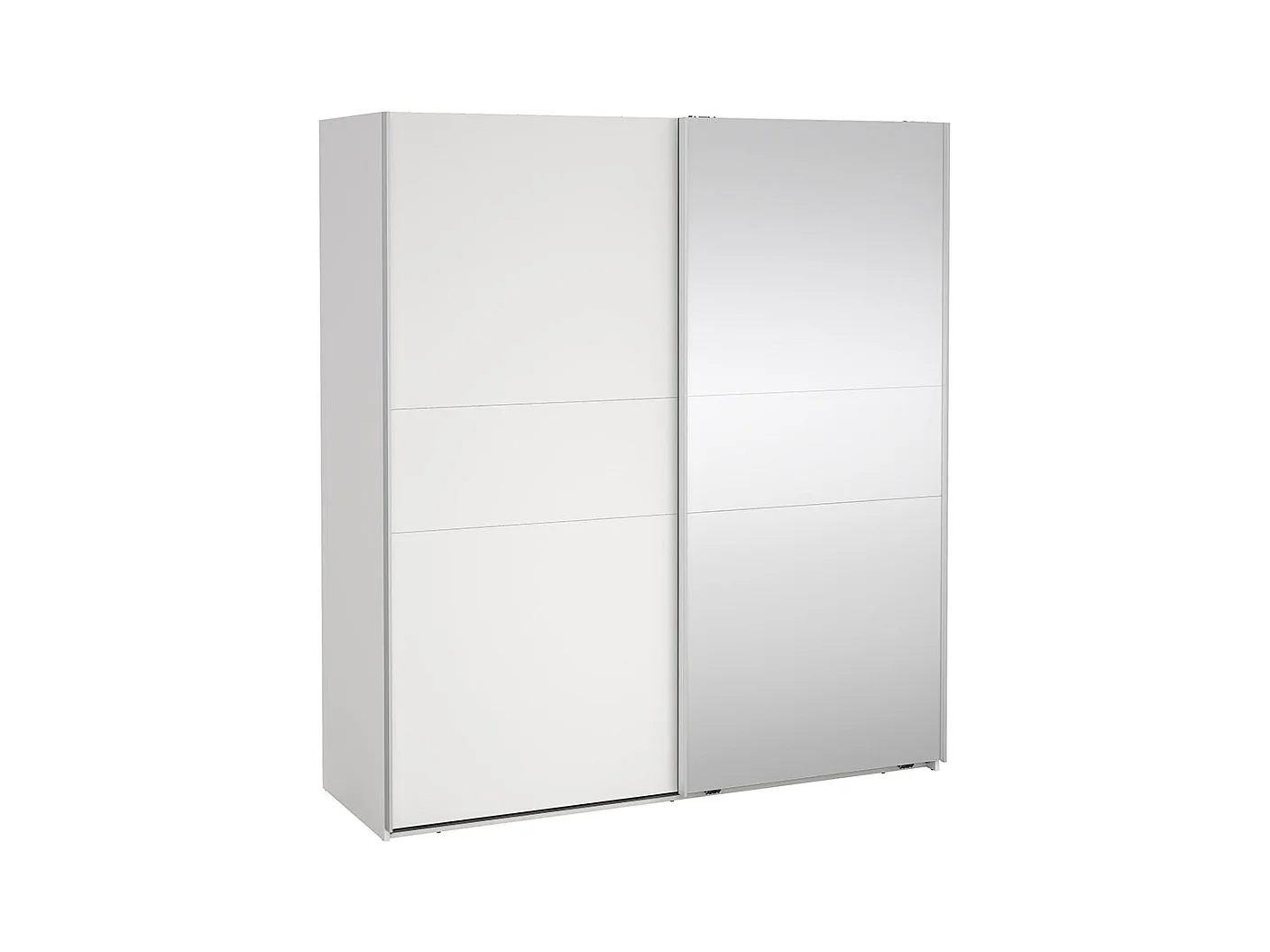 Como armoire coulissante 2 portes 180x200cm blanc.