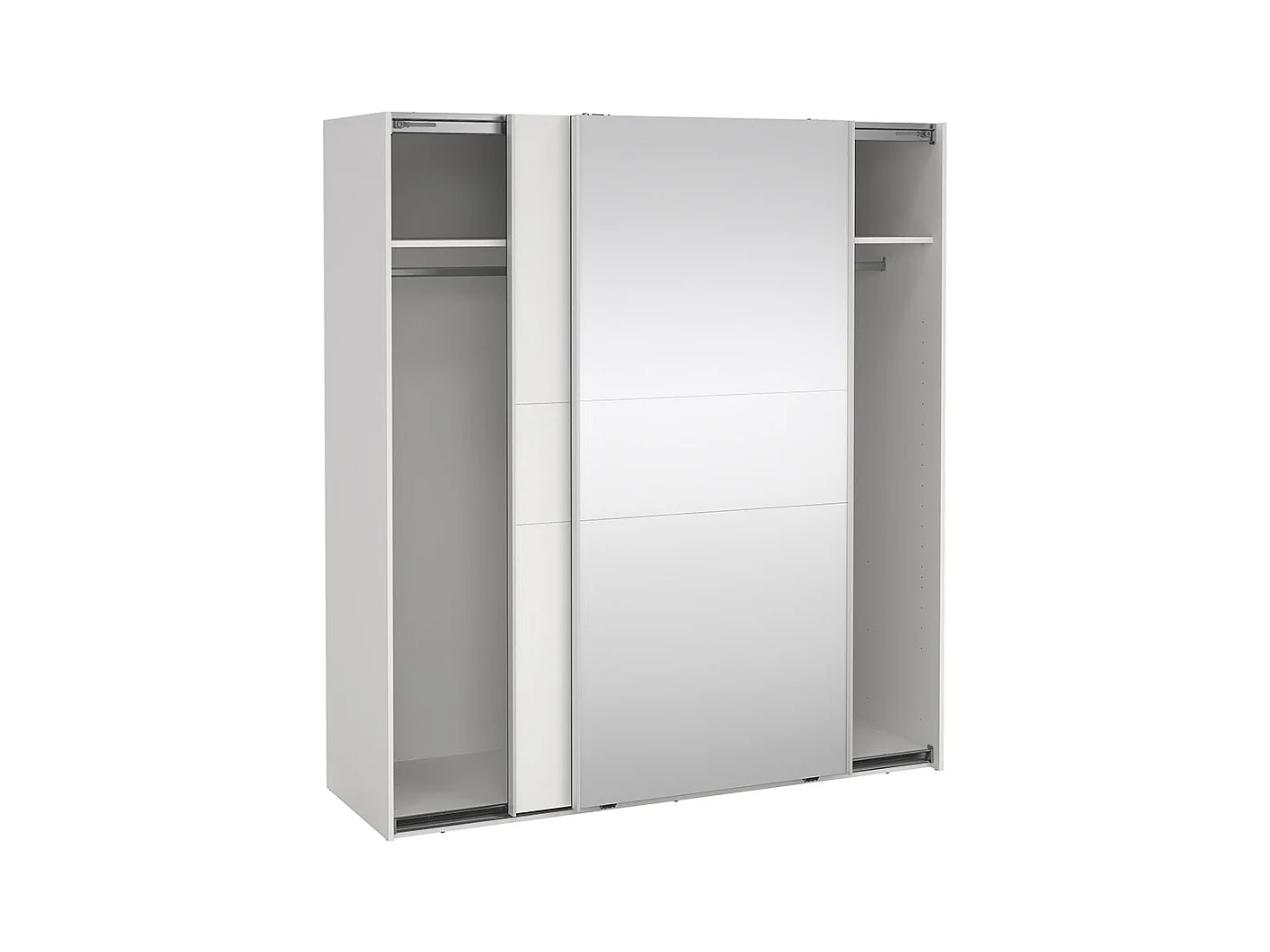 Como armoire coulissante 2 portes 180x200cm blanc.