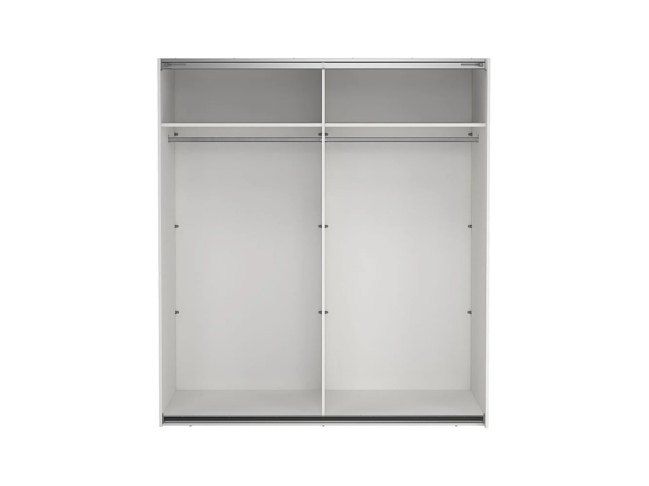 Como armoire coulissante 2 portes 180x200cm blanc.