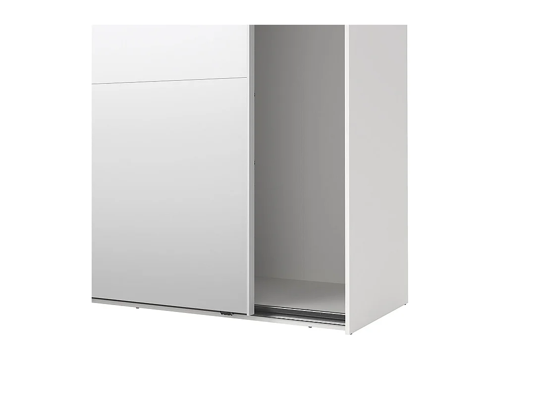 Como armoire coulissante 2 portes 180x200cm blanc.