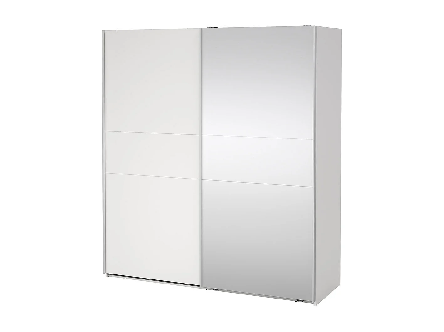 Como armoire coulissante 2 portes 180x200cm blanc.