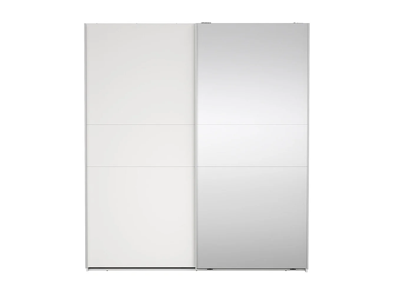 Como armoire coulissante 2 portes 180x200cm blanc.
