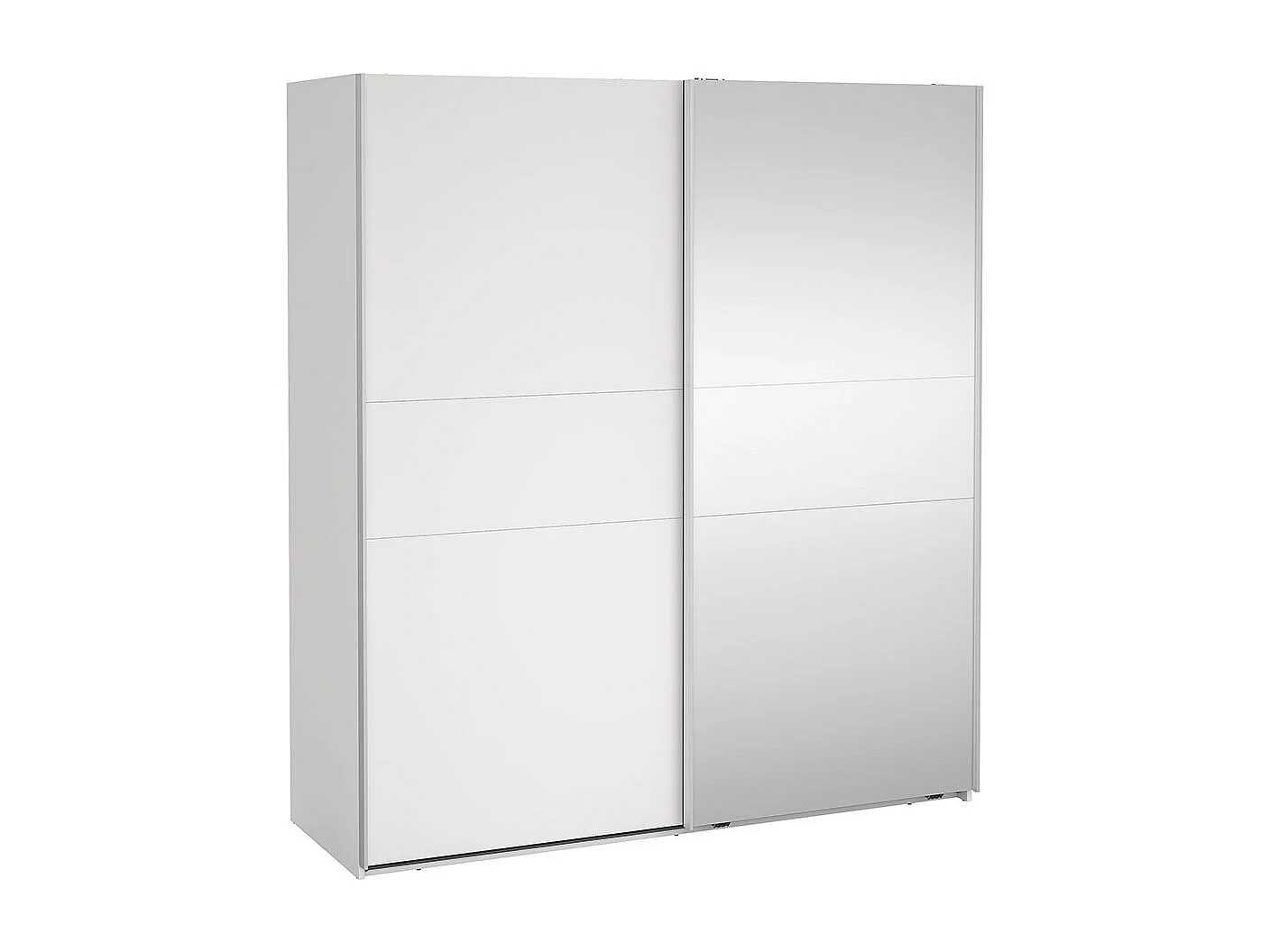 Como armoire coulissante 2 portes 180x200cm blanc.