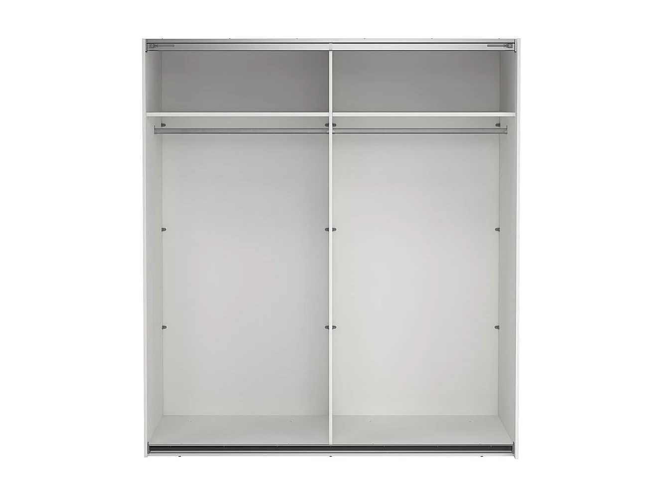 Como armoire coulissante 2 portes 180x200cm blanc.