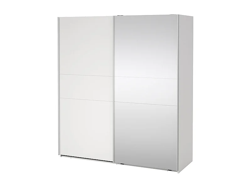 Como armoire coulissante 2 portes 180x200cm blanc.