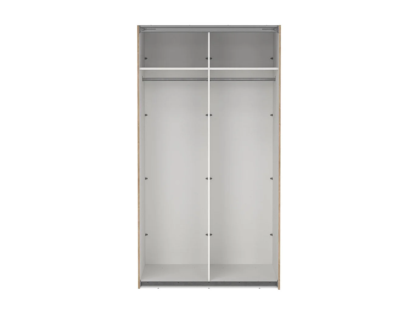 Como Schiebetürenschrank 2 Türen mit Spiegel 120x220cm Eiche Dekor.