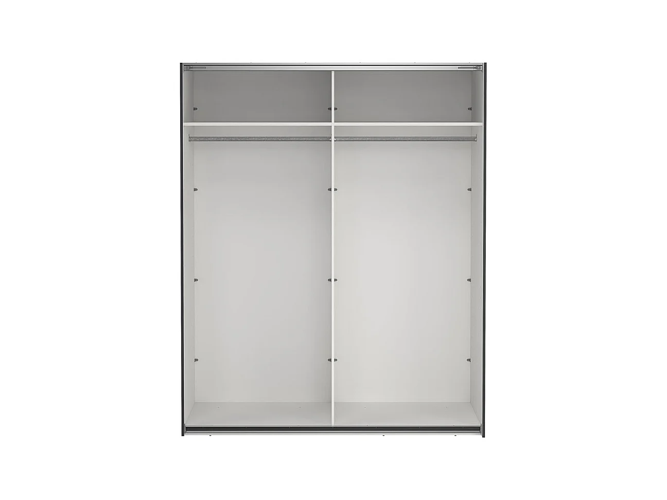 Como armoire coulissante 2 portes 180x220cm gris mat.