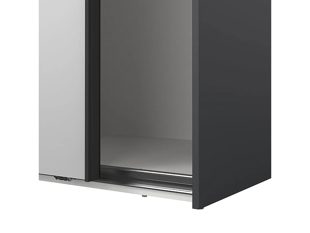 Como Schiebetürenschrank 2 Türen 180x220cm matt grau.