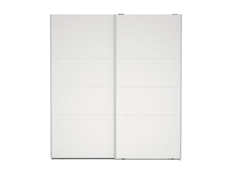 Catania Kleiderschrank 201x179x67cm, 2 Schiebetüren weiß.