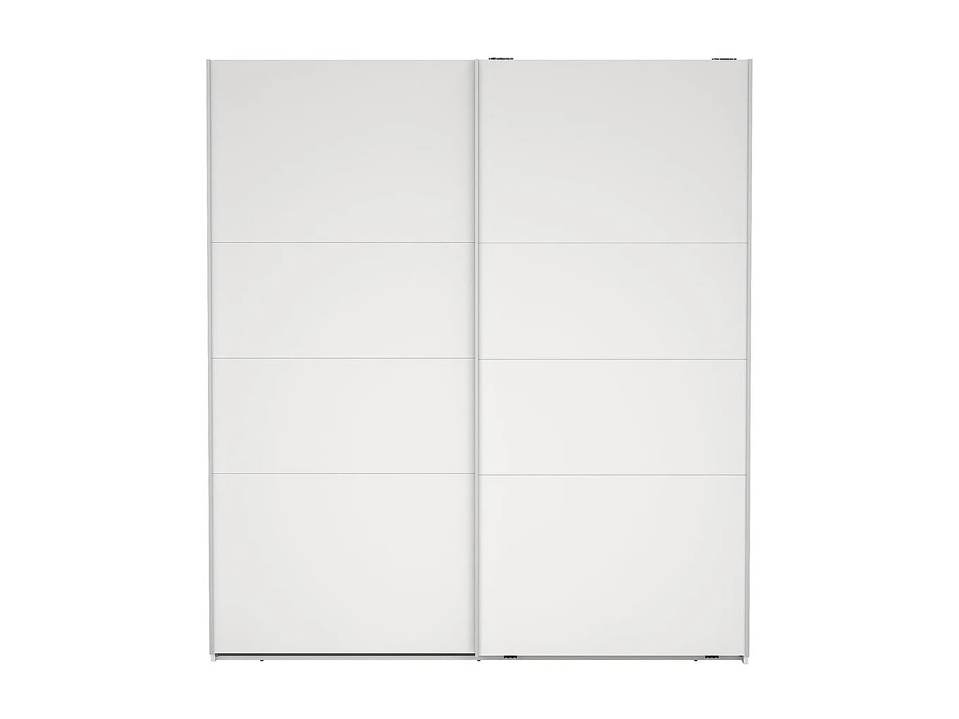 Catania Kleiderschrank 201x179x67cm, 2 Schiebetüren weiß.