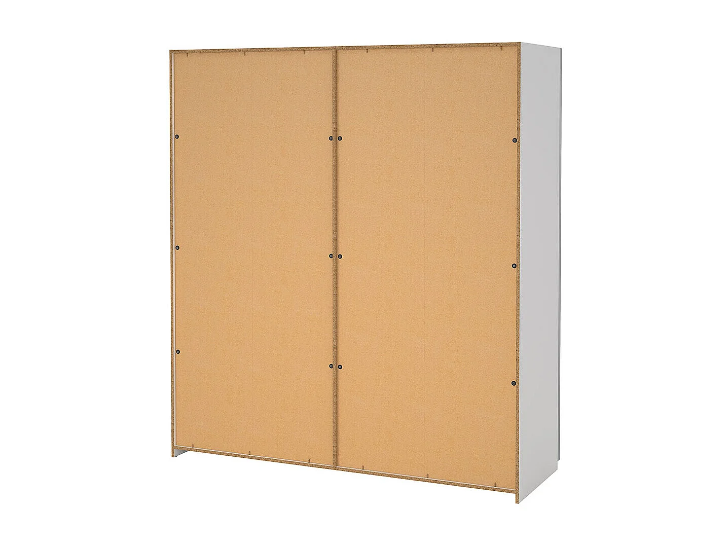 Catania Kleiderschrank 201x179x67cm, 2 Schiebetüren weiß.