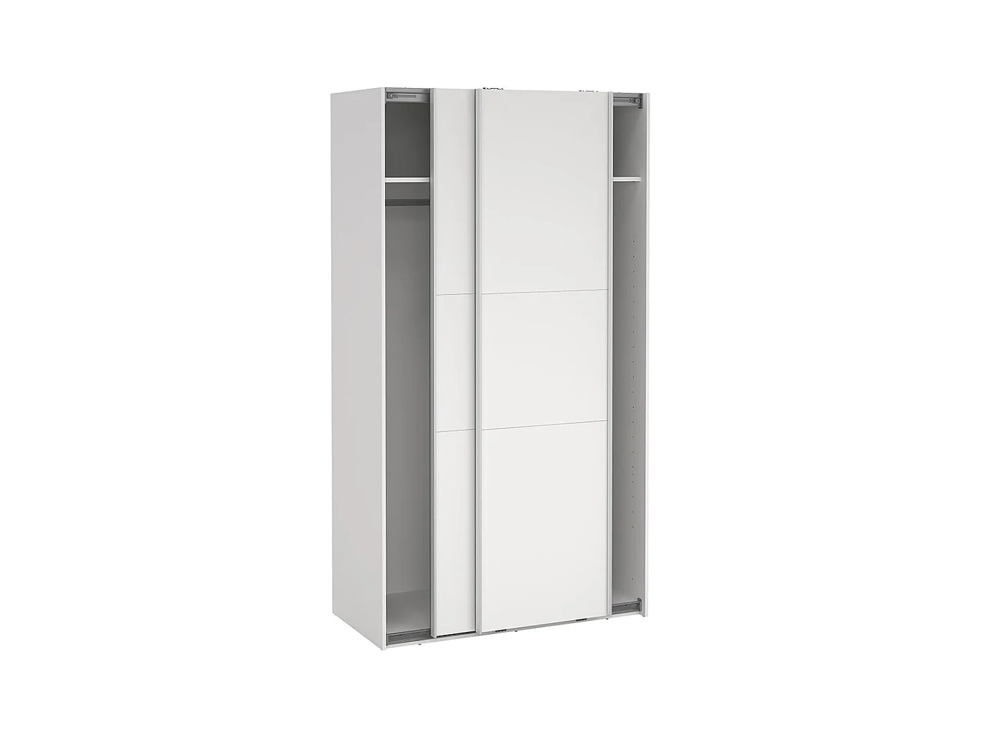 Como armoire coulissante 2 portes 120x220cm blanc.