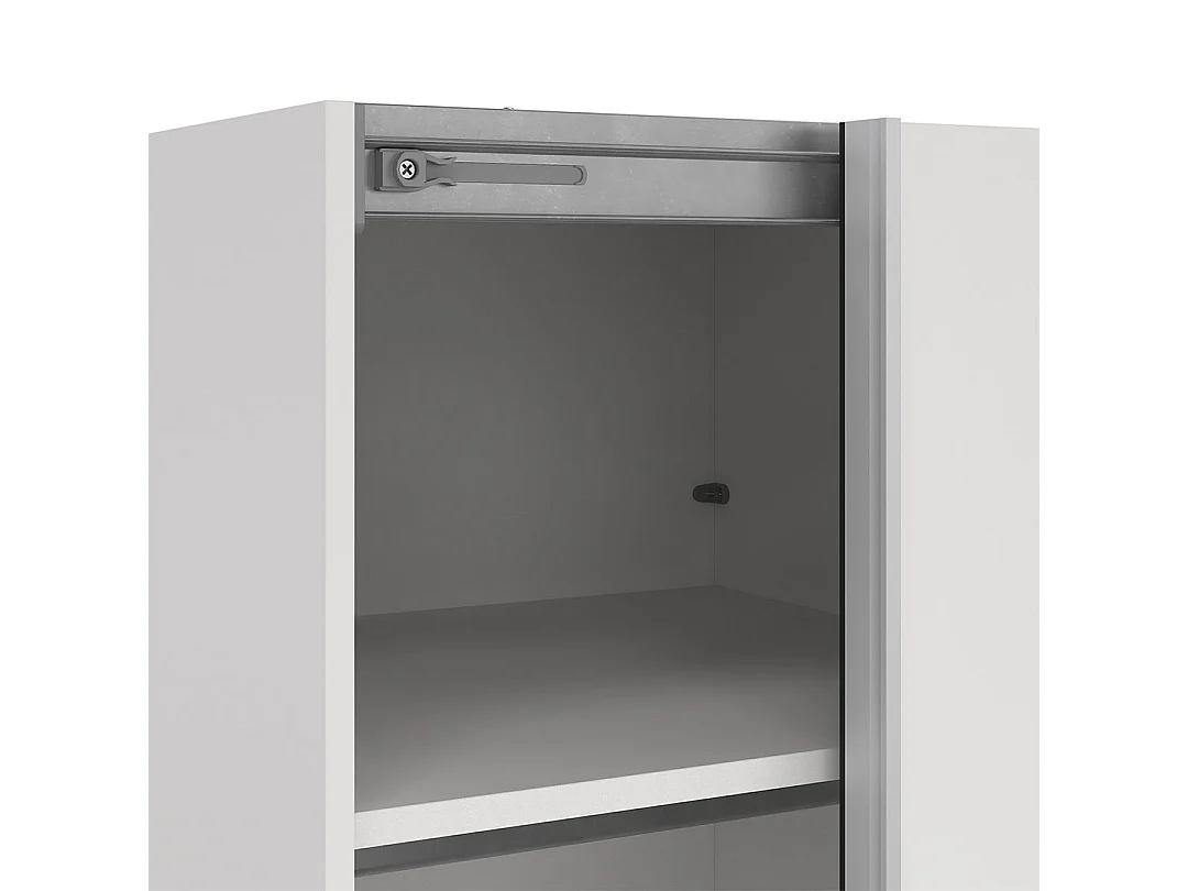 Como armoire coulissante 2 portes 120x220cm blanc.