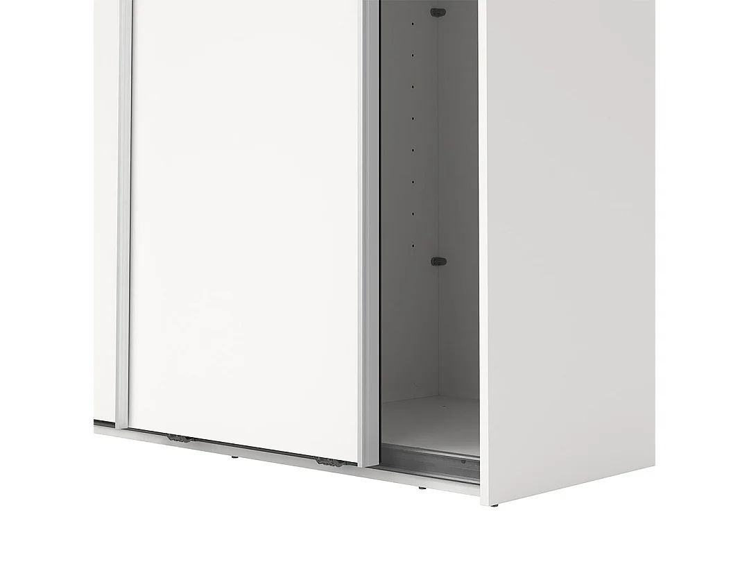 Como armoire coulissante 2 portes 120x220cm blanc.