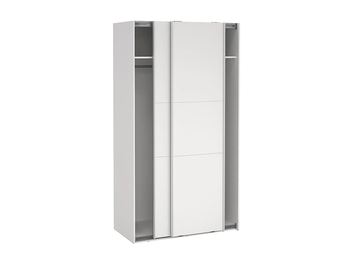 Como Schiebetürenschrank 2 Türen 120x220cm weiß.