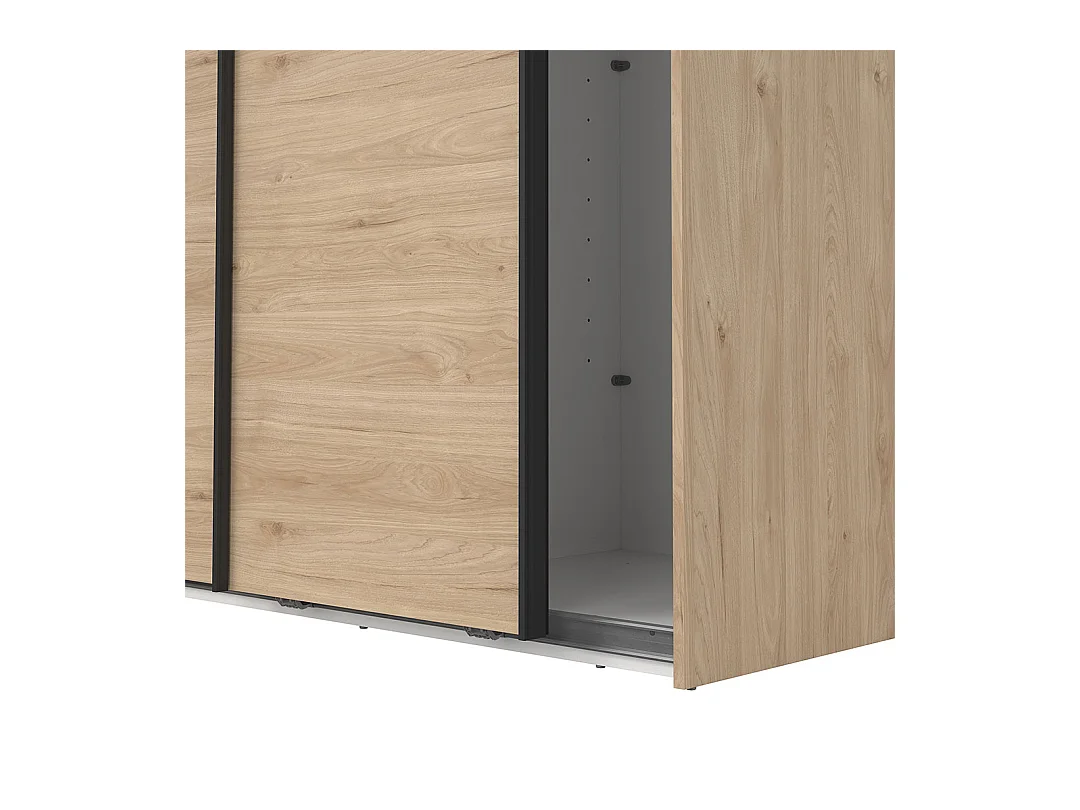 Como schuifdeurkast 2 deuren 120x220cm eikdecor.