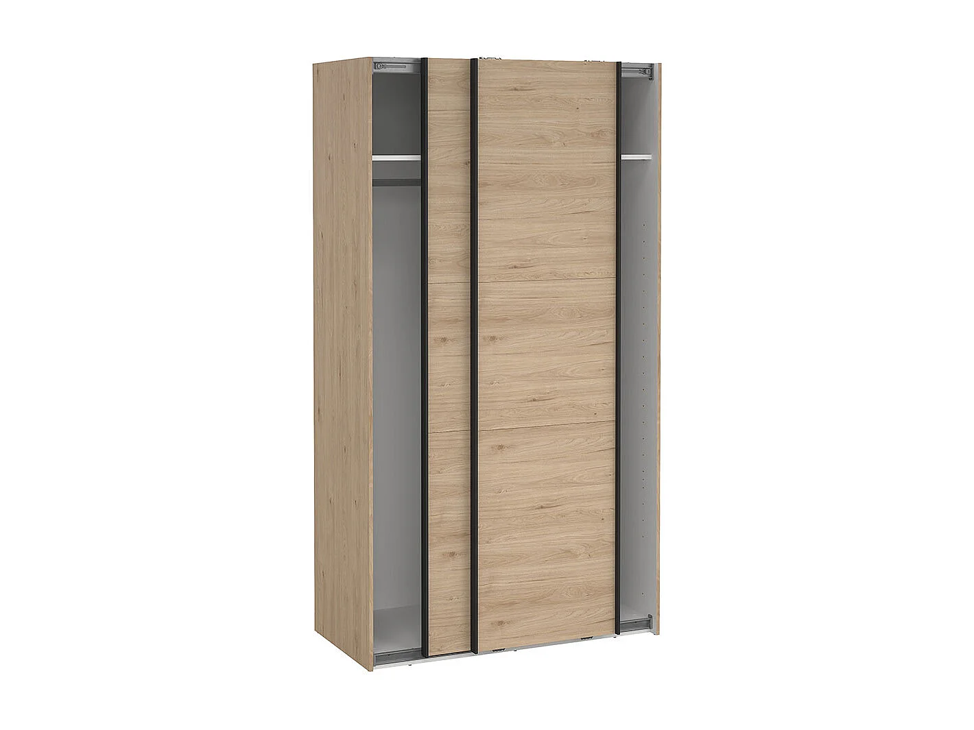 Como Schiebetürenschrank 2 Türen 120x220cm Eiche Dekor.