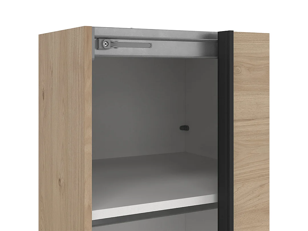 Como Schiebetürenschrank 2 Türen 120x220cm Eiche Dekor.