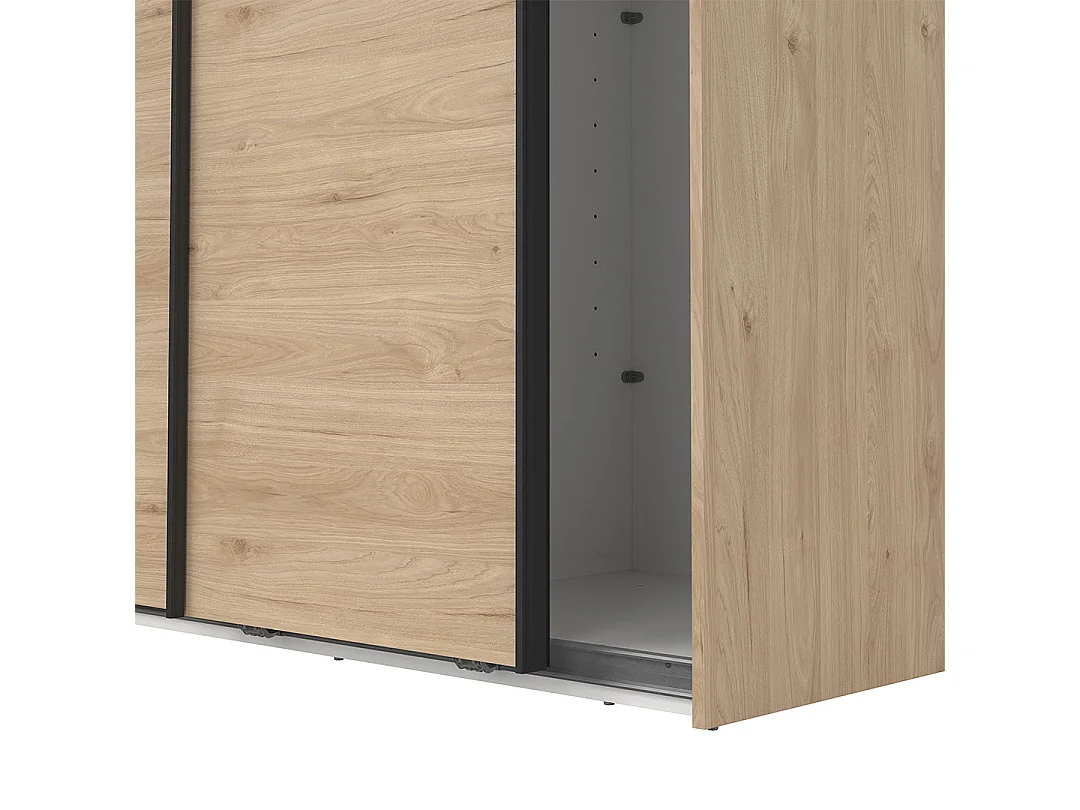 Como Schiebetürenschrank 2 Türen 120x220cm Eiche Dekor.