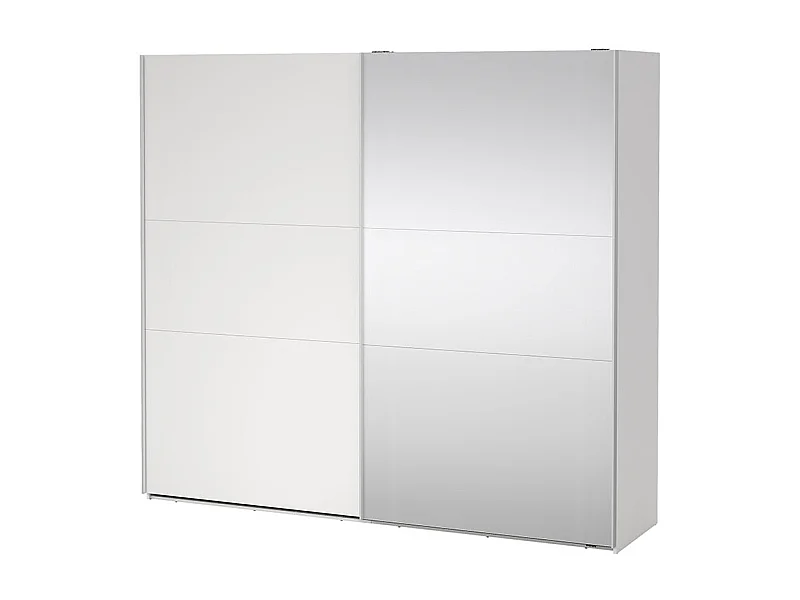 Como armoire coulissante 2 portes 245x220cm blanc.