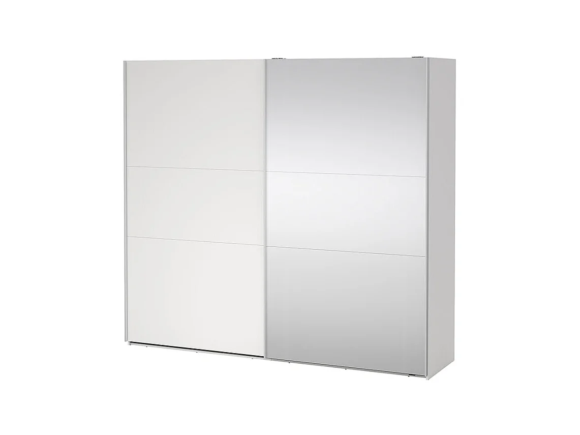 Como armoire coulissante 2 portes 245x220cm blanc.