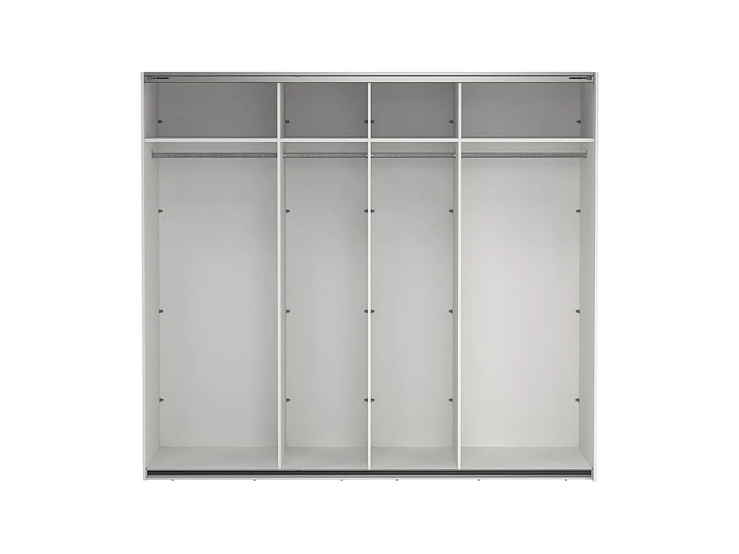 Como armoire coulissante 2 portes 245x220cm blanc.