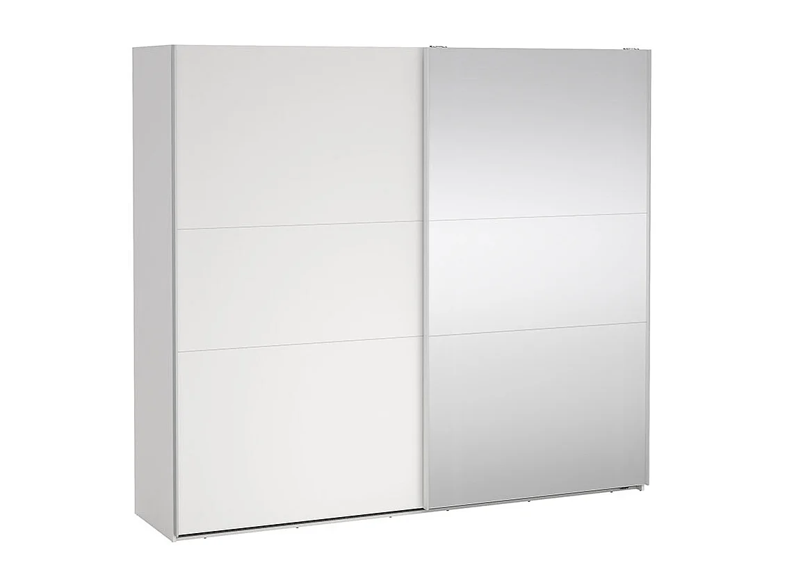 Como Schiebetürenschrank 2 Türen 245x220cm weiß.