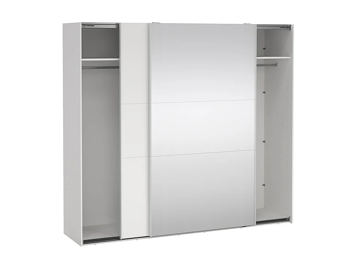 Como Schiebetürenschrank 2 Türen 245x220cm weiß.