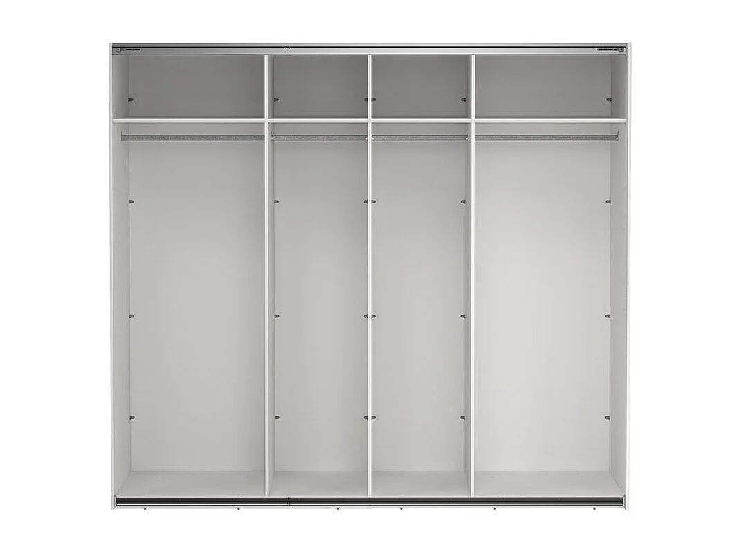 Como Schiebetürenschrank 2 Türen 245x220cm weiß.