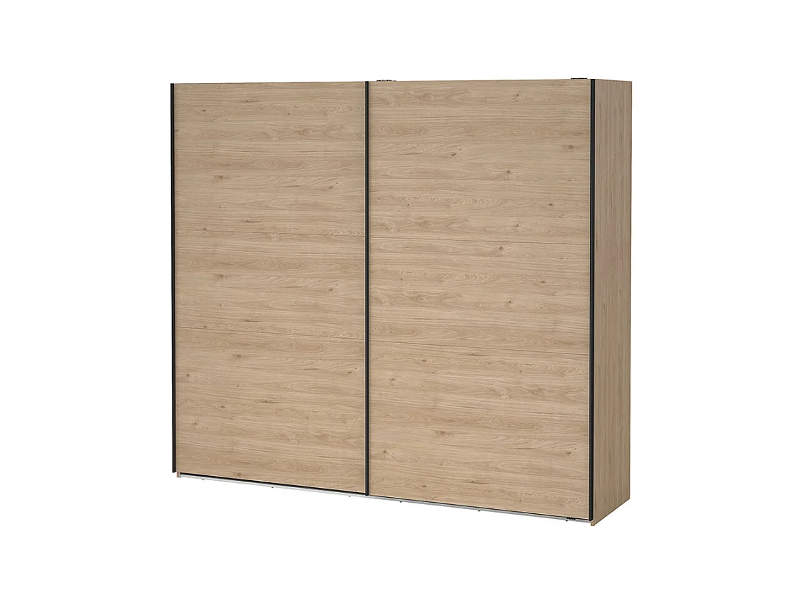 Como armoire coulissante 2 portes 245x220cm chêne décor.