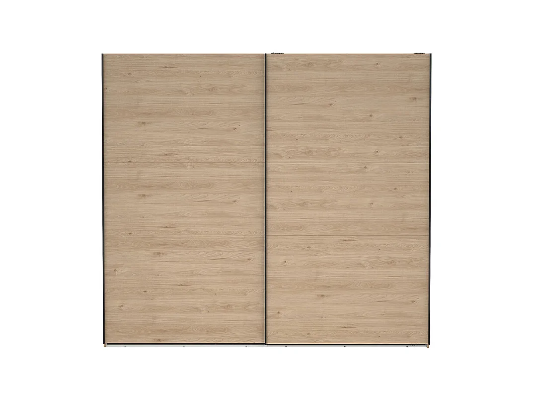 Como armoire coulissante 2 portes 245x220cm chêne décor.