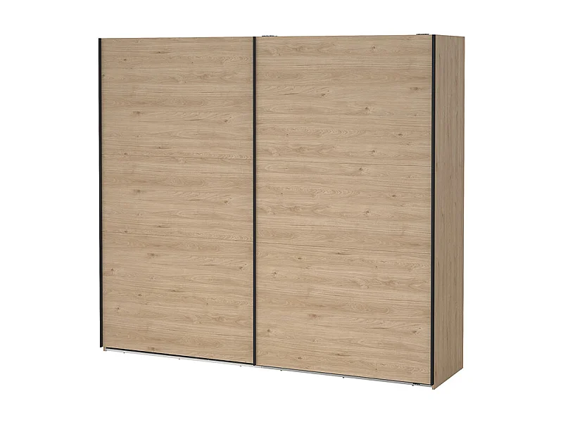 Como schuifdeurkast 2 deuren 245x220cm eikdecor.