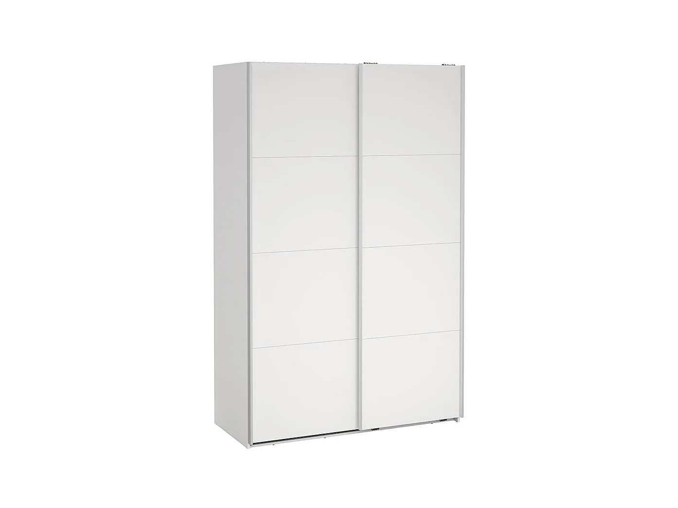 Bergamo schuifdeurkast 2 deuren 140x220cm wit.