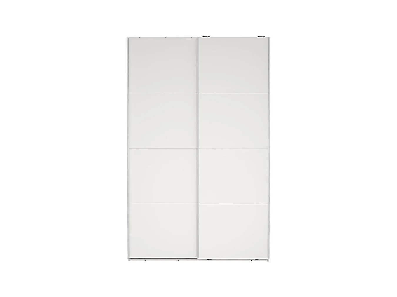 Bergamo schuifdeurkast 2 deuren 140x220cm wit.