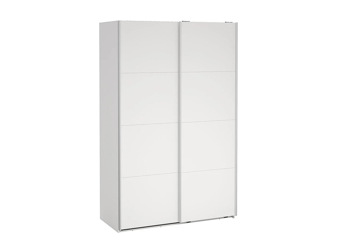 Bergamo armoire coulissante 2 portes 140x220cm blanc.