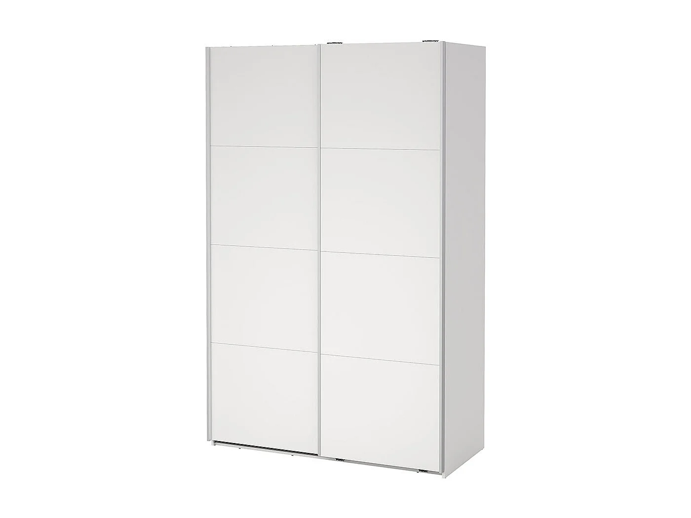 Bergamo armoire coulissante 2 portes 140x220cm blanc.