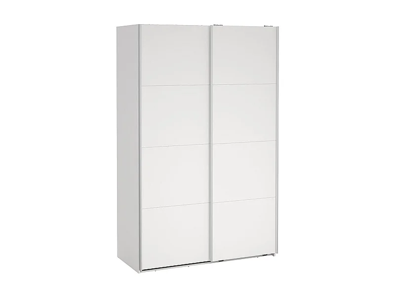 Bergamo armoire coulissante 2 portes 140x220cm blanc.