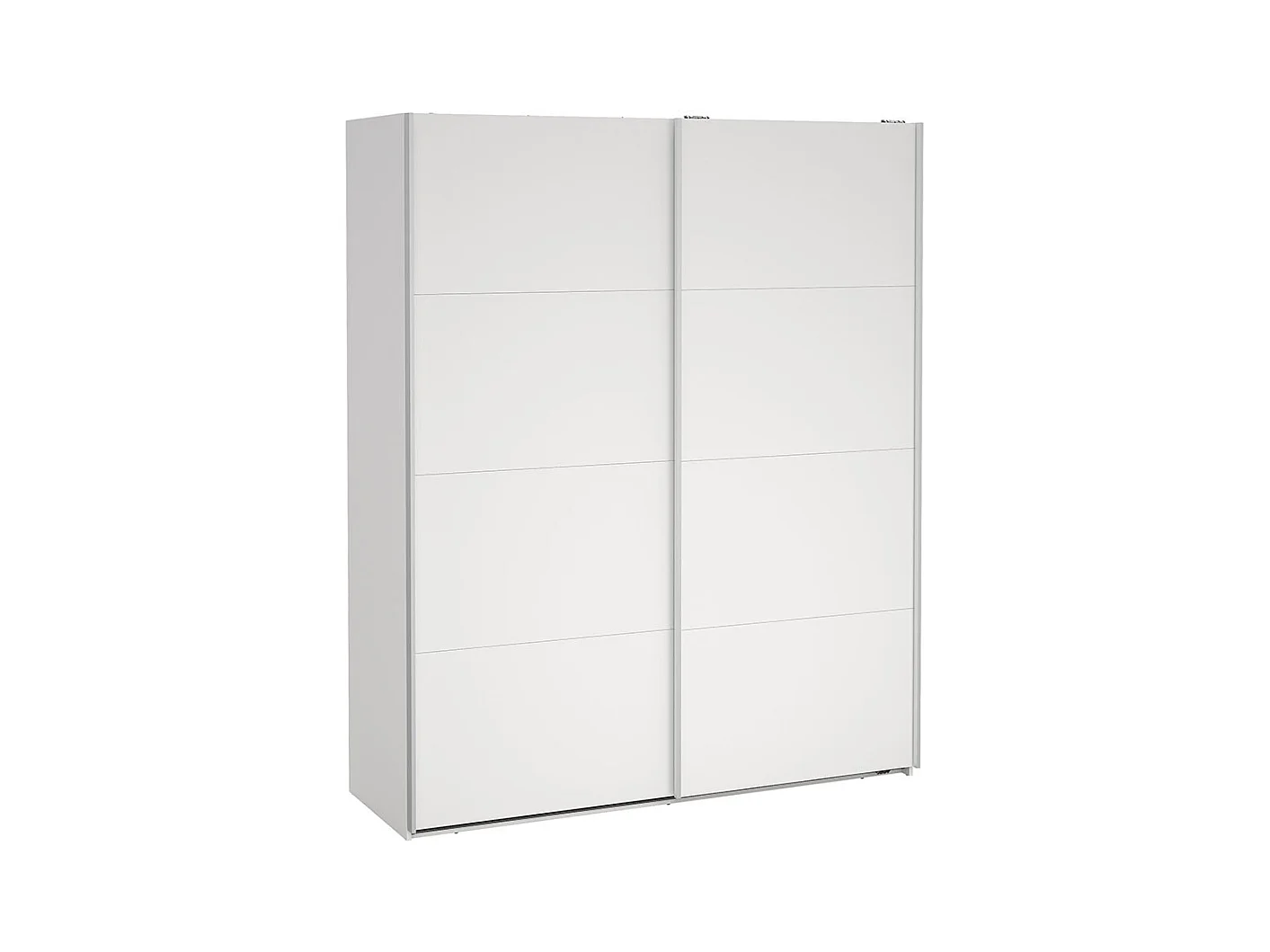 Bergamo schuifdeurkast 2 deuren 180x220cm wit.