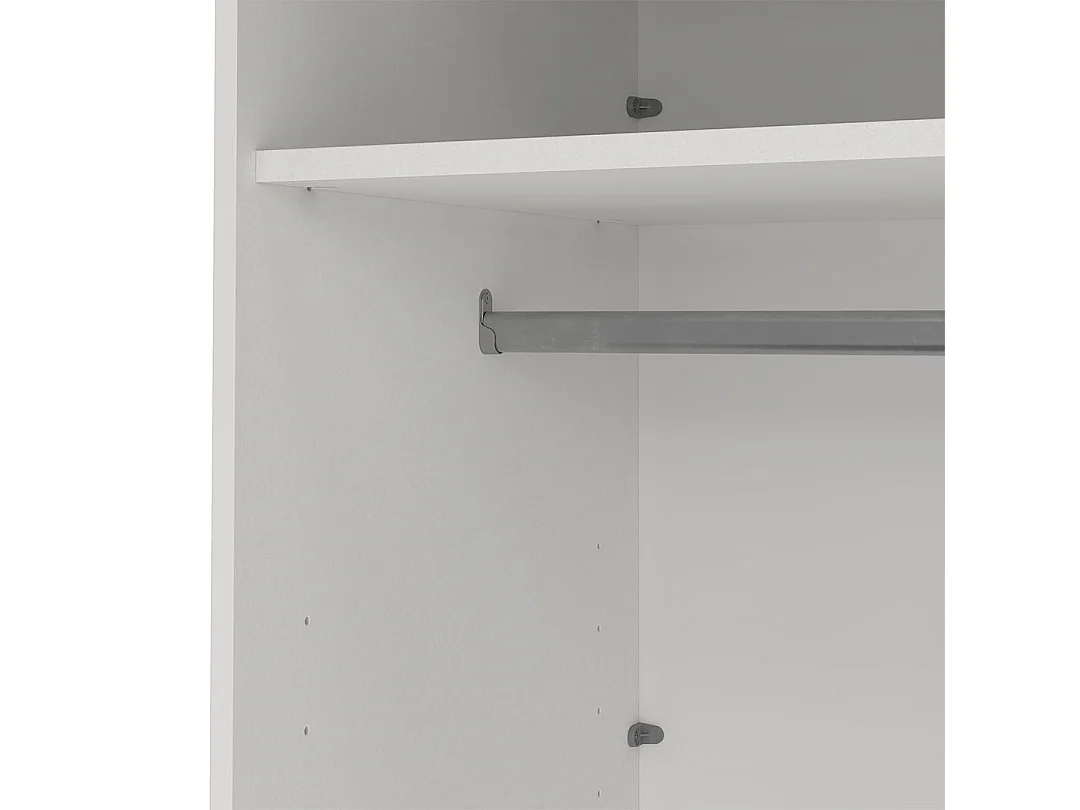 Bergamo Schiebetürenschrank 2 Türen 180x220cm weiß.