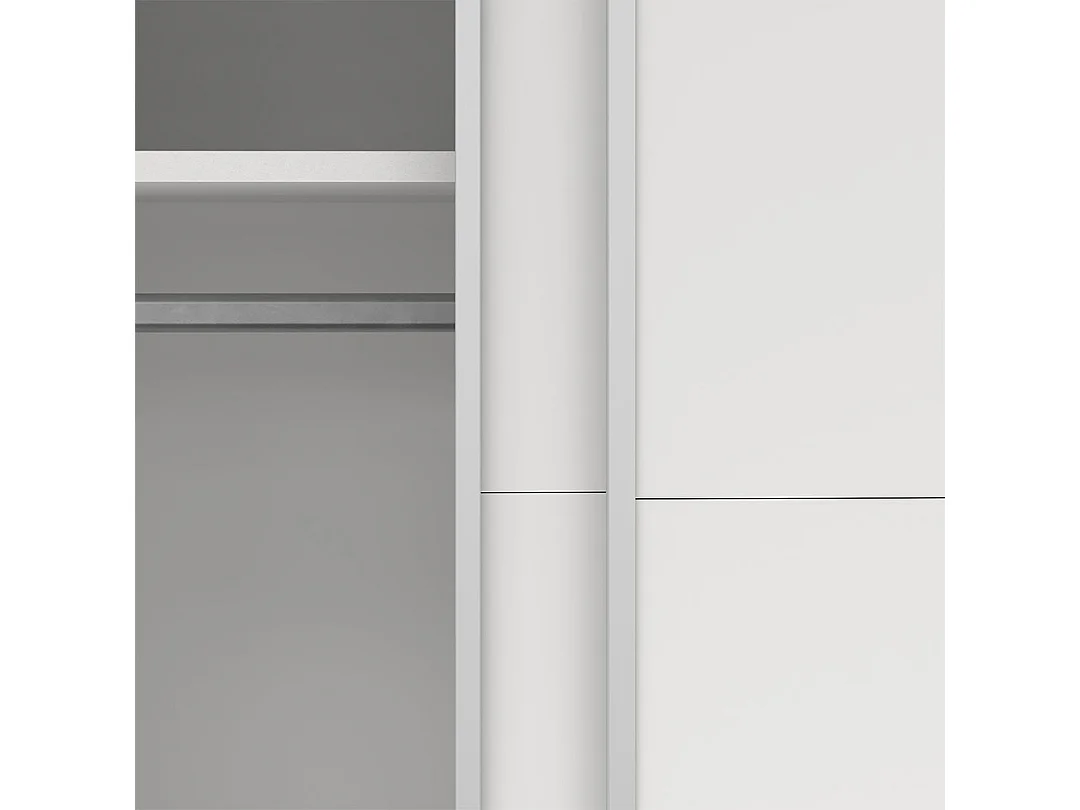 Bergamo Schiebetürenschrank 2 Türen 180x220cm weiß.